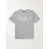 발망 BALMAIN Logo-Print Cotton-Jersey T-Shirt 1647597323652290