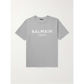 발망 BALMAIN Logo-Print Cotton-Jersey T-Shirt 1647597323652290
