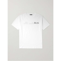 발망 BALMAIN Logo-Embroidered Cotton-Jersey T-Shirt 1647597323652296