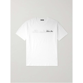 발망 BALMAIN Logo-Embroidered Cotton-Jersey T-Shirt 1647597323652296