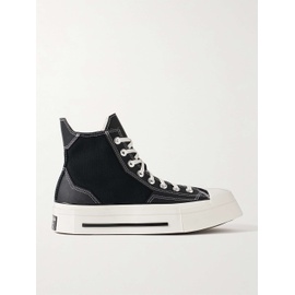 컨버스 CONVERSE Chuck 70 De Luxe Leather and Canvas Platform High-Top Sneakers 1647597323739161