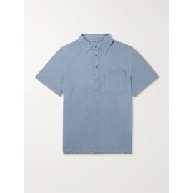 바레나 BARENA Garment-Dyed Cotton-Jersey Polo Shirt 1647597323793251