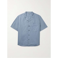 바레나 BARENA Bagolo Camp-Collar Crinkled Cotton-Poplin Shirt 1647597323793477