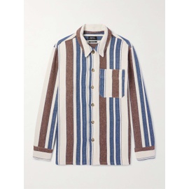 아페쎄 A.P.C. Stefan Striped Recycled Cotton-Blend Overshirt 1647597323811027