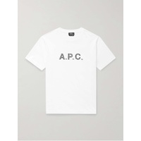 아페쎄 A.P.C. James Logo-Flocked Cotton-Jersey T-Shirt 1647597323812624