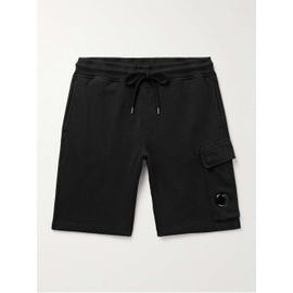 C.P.컴퍼니 C.P. COMPANY Slim-Fit Straight-Leg Logo-Appliqued Cotton-Jersey Drawstring Cargo Shorts 1647597323851323