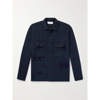 UNIVERSAL WORKS Embroiderd Checked Cotton Overshirt 1647597323884105
