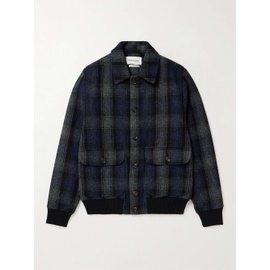 OLIVER SPENCER Linfield Checked Wool Bomber Jacket 1647597323933867