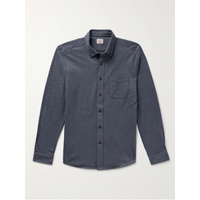 FAHERTY Button Down-Collar Houndstooth Cotton Shirt 1647597323933951