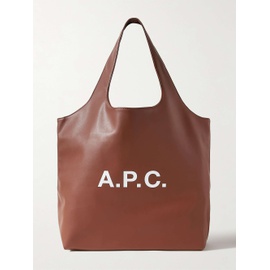 아페쎄 A.P.C. Ninon Logo-Print Faux Leather Tote 1647597323952599