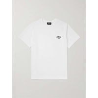 아페쎄 A.P.C. Raymond Logo-Embroidered Cotton-Jersey T-Shirt 1647597323952614