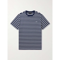 아페쎄 A.P.C. Emilien Logo-Embroidered Striped Cotton-Jersey T-Shirt 1647597323952694