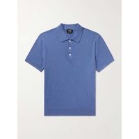 아페쎄 A.P.C. Gregory Logo-Embroidered Cotton and Cashmere-Blend Polo Shirt 1647597323956002