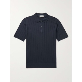 JOHN SMEDLEY Ribbed Sea Island Cotton Polo Shirt 1647597323983230