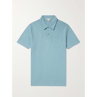 선스펠 SUNSPEL Riviera Slim-Fit Cotton-Mesh Polo Shirt 1647597324003174