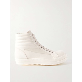 DRKSHDW BY 릭 오웬스 RICK OWENS Vintage Suede-Trimmed Canvas High-Top Sneakers 1647597324072097