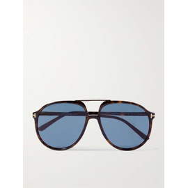 톰포드 TOM FORD EYEWEAR Archie Aviator-Style Tortoiseshell Acetate Sunglasses 1647597324159584