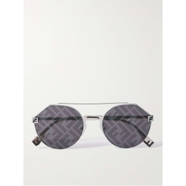 펜디 FENDI EYEWEAR Sky Metal Round-Frame Sunglasses 1647597324159611