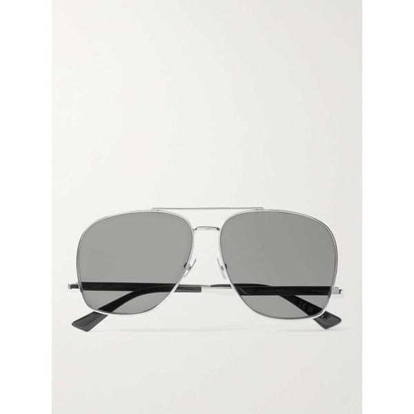  생로랑 SAINT LAURENT EYEWEAR Aviator-Style Silver-Tone Sunglasses 1647597324192633