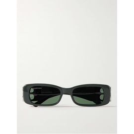 발렌시아가 BALENCIAGA EYEWEAR Dynasty Rectangular-Frame Acetate and Silver-Tone Sunglasses 1647597324193377