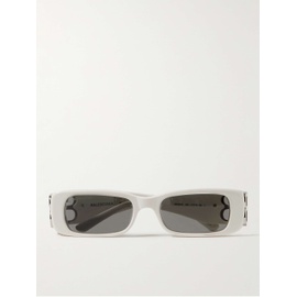 발렌시아가 BALENCIAGA EYEWEAR Dynasty Rectangular-Frame Acetate and Silver-Tone Sunglasses 1647597324193527