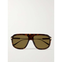 구찌 GUCCI EYEWEAR Aviator-Style Tortoiseshell Acetate and Gold-Tone Sunglasses 1647597324193547