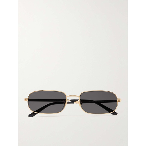 구찌 구찌 GUCCI EYEWEAR Rectangular-Frame Gold-Tone Sunglasses 1647597324193549