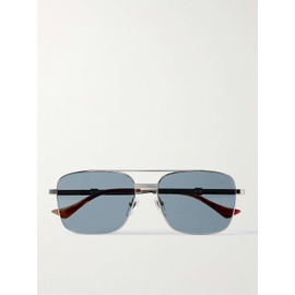 구찌 GUCCI EYEWEAR Aviator-Style Silver-Tone Sunglasses 1647597324193557