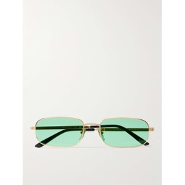 구찌 GUCCI EYEWEAR Rectangular-Frame Gold-Tone Sunglasses 1647597324193563