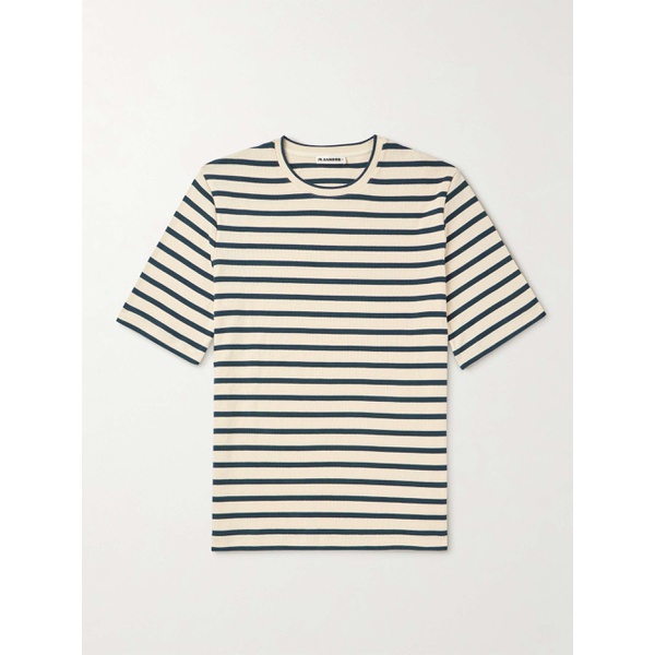 질샌더 질샌더 JIL SANDER Logo-Appliqued Striped Cotton T-Shirt 1647597324263767