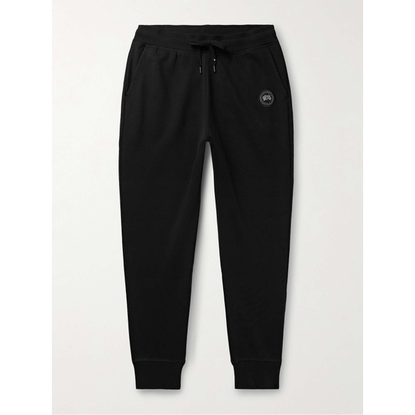 캐나다구스 캐나다구스 CANADA GOOSE Black Label Huron Tapered Logo-Appliqued Cotton-Jersey Sweatpants 1647597324326856