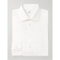 MR P. Cutaway-Collar Embroidered Cotton-Poplin Tuxedo Shirt 1647597324546176