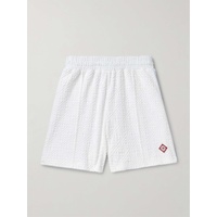 카사블랑카 CASABLANCA Logo-Jacquard Straight-Leg Cotton-Blend Terry Shorts 1647597324621123