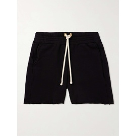 LES TIEN Straight-Leg Garment-Dyed Cotton-Jersey Drawstring Shorts 1647597324629493
