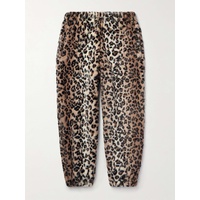 와코마리아 WACKO MARIA Tapered Leopard-Print Faux Fur Sweatpants 1647597324634585