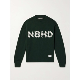 네이버후드상판 NEIGHBORHOOD Logo-Intarsia Wool Sweater 1647597324682987