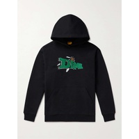 다임 DIME Encino Logo-Appliqued Embroidered Cotton-Jersey Hoodie 1647597324692612