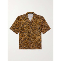 팜엔젤스 PALM ANGELS Camp-Collar Cheetah-Print Linen and Cotton-Blend Shirt 1647597325554265
