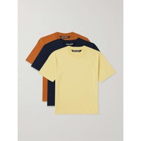 팜엔젤스 PALM ANGELS Three-Pack Logo-Embroidered Cotton-Jersey T-Shirts 1647597325554276