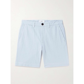 MR P. Slim-Fit Straight-Leg Stretch-Cotton Seersucker Shorts 1647597327150590