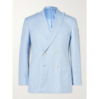 MR P. Double-Breasted Virgin Wool, Linen and Silk-Blend Suit Jacket 1647597327157422