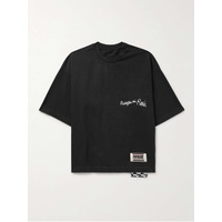 RRR123 Laundry Bag Oversized Logo-Embroidered Cotton-Jersey T-Shirt 1647597327285279