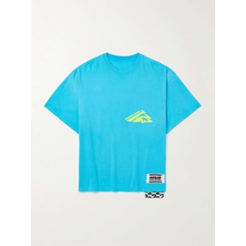 RRR123 USO Oversized Appliqued Logo-Print Cotton-Jersey T-Shirt 1647597327285291