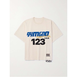 RRR123 Speak Dangerously #2 Oversized Logo-Appliqued Printed Cotton-Jersey T-Shirt 1647597327289657