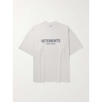 베트멍 VETEMENTS Logo-Print Cotton-Jersey T-Shirt 1647597327401160
