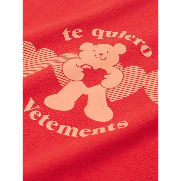  베트멍 VETEMENTS Te Quiero Slim-Fit Logo-Print Stretch-Cotton Jersey T-Shirt 1647597327401164