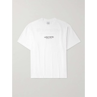 베트멍 VETEMENTS Logo-Appliqued Cotton-Jersey T-Shirt 1647597327401165