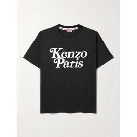 KENZO + VERDY Logo-Flocked Cotton-Jersey T-Shirt 1647597327487747