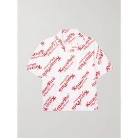 KENZO + VERDY Camp-Collar Logo-Print Cotton-Poplin Shirt 1647597327487778