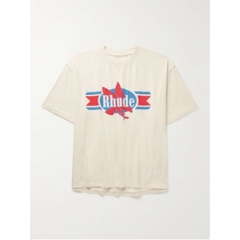 루드 RHUDE Chevron Logo-Print Cotton-Jersey T-Shirt 1647597327768244